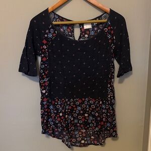 Anthropologie peplum top